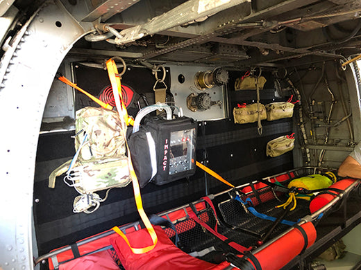 Tactical MOLLE organizer featuring NASA rescue helicopter theme by Wilde Custom