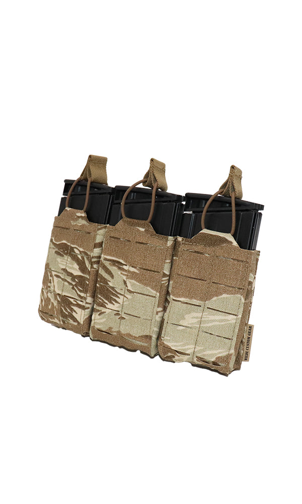 AR10 308 M1A SCAR 20 Round Magazine Pouch Three Magazine Angle Desert Tiger Stripe Camo Wilde Custom Gear