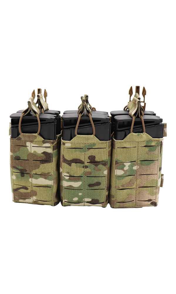 Modular AR 10 | .308 | M1A | M14 | SCAR 20 Round Placard Multicam Six Magazine Front Wilde Custom Gear