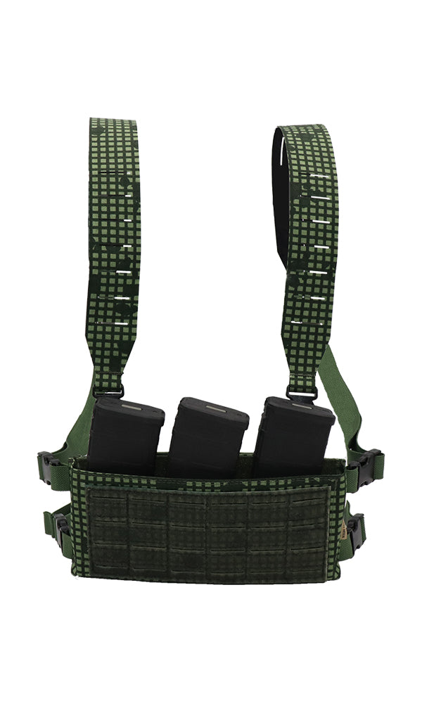 Adaptive Chest Rig - Desert Night Camo with Adjustable Inserts & MOLLE - Wilde Custom Gear