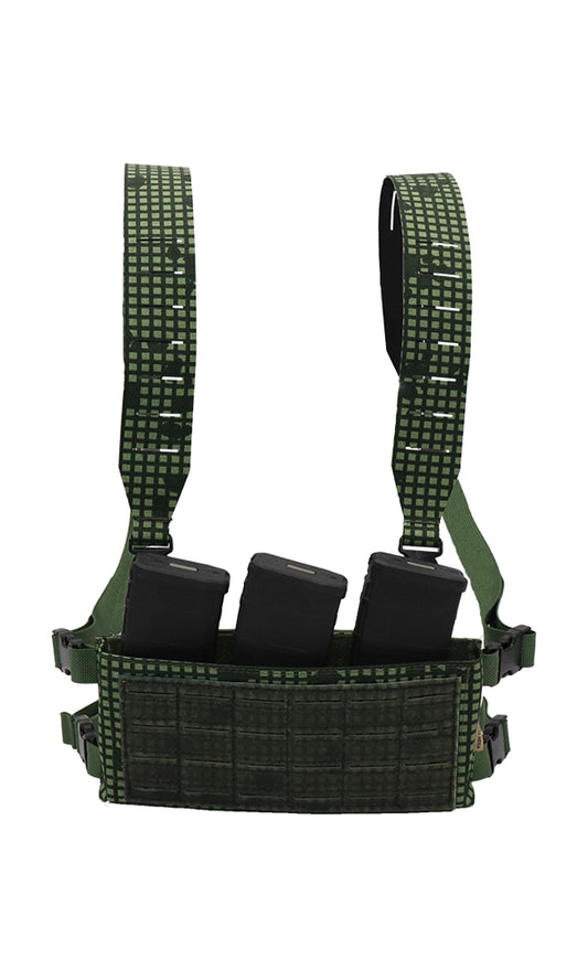 Adaptive Chest Rig - Desert Night Camo with Adjustable Inserts & MOLLE - Wilde Custom Gear