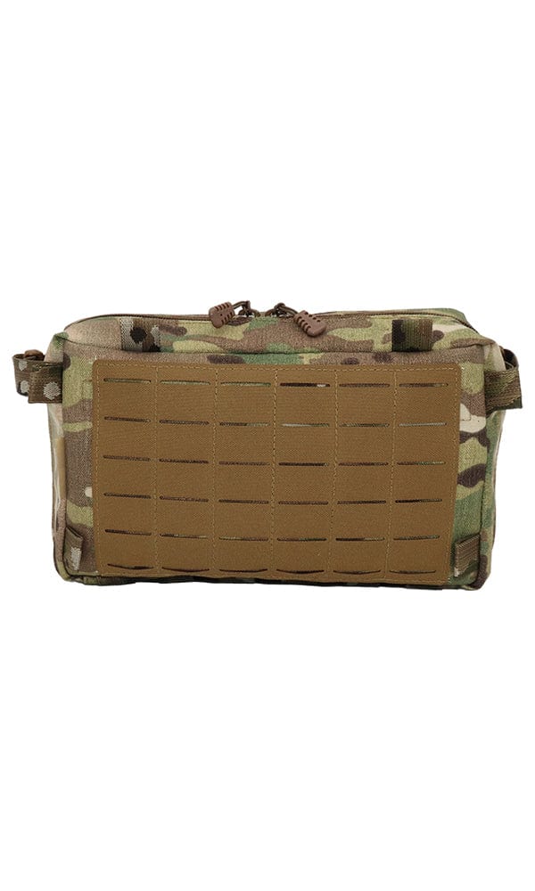 Wilde Custom Gear Goliath Large Admin Pouch rear showing Laser Cut MOLLE attachment points.