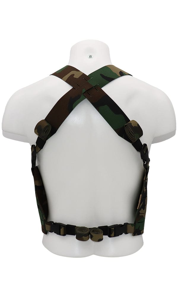 LASER CUT SQUADRON MOLLE CHEST RIG M81 WOODLAND BACK ADMIN BIB WILDE CUSTOM GEAR