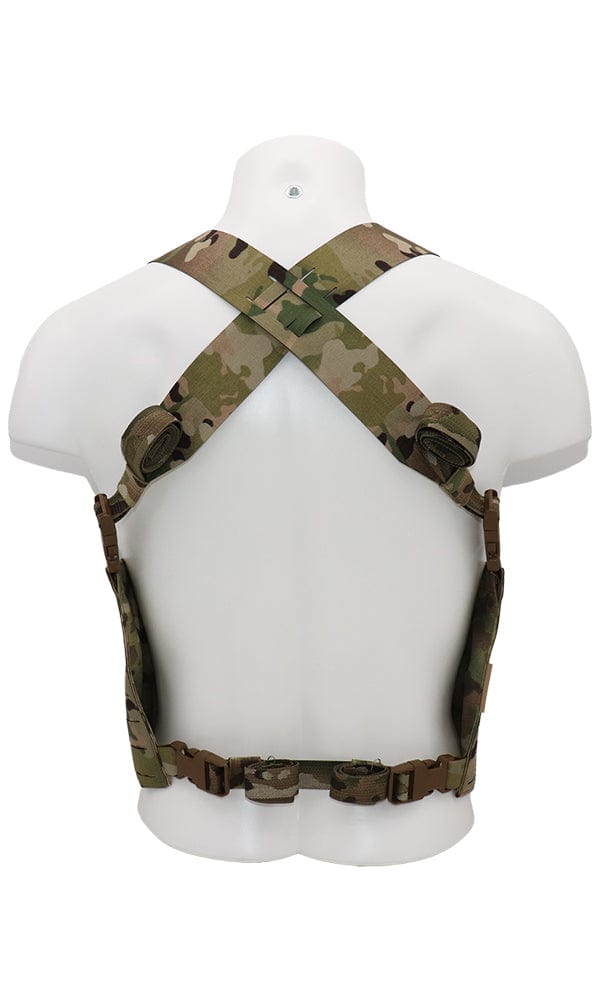 LASER CUT SQUADRON MOLLE CHEST RIG MULTICAM BACK ADMIN BIB WILDE CUSTOM GEAR