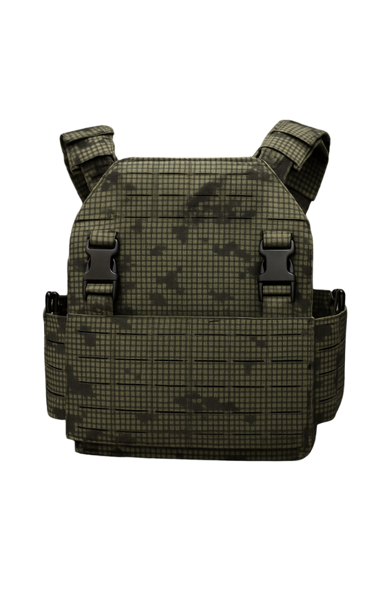 Modular Plate Carrier Laser Cut Desert Night Camo