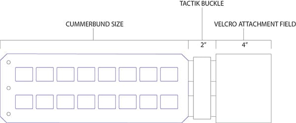 Rammr Laser Cut Thermoplastic Cummerbund - Tactik Buckle Quick Release Hunting & Shooting Jackets