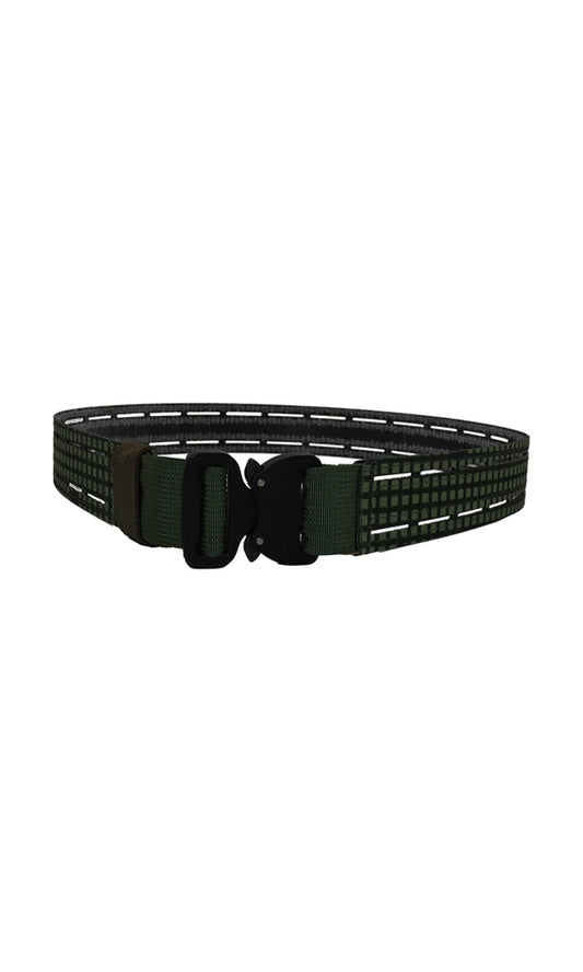 Wilde Custom Gear Stiff Thermoplastic Laser Cut MOLLE Riggers Belt Desert Night Camo Front Tactical Belt