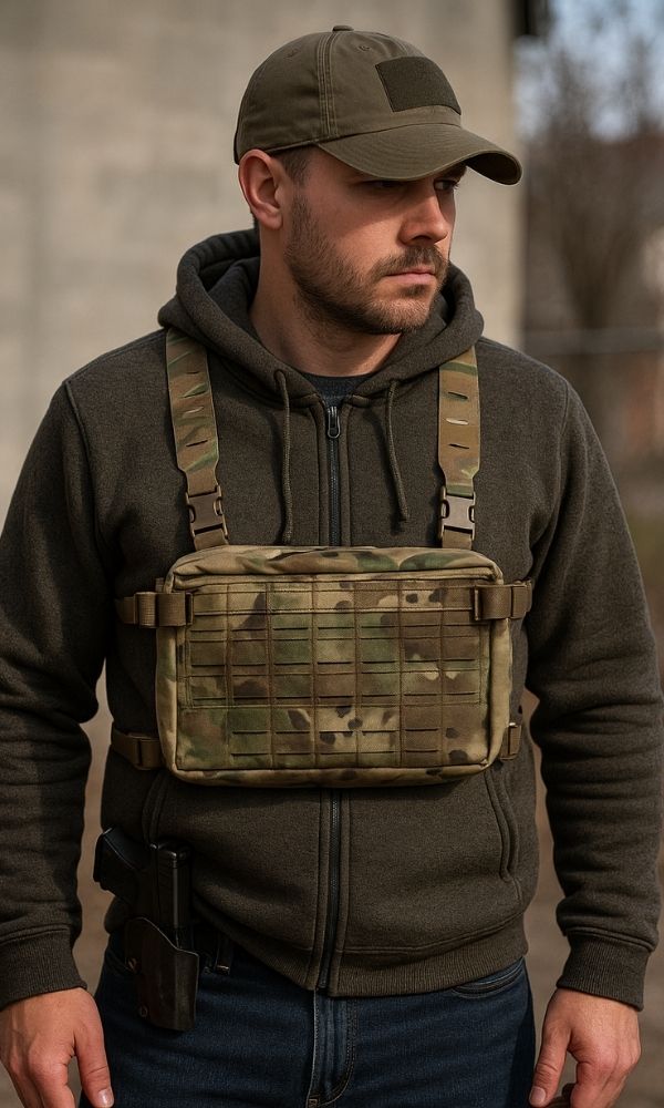 Wilde Custom Gear Goliath Large Admin Pouch - Versatile MOLLE Pouch, Chest Rig & Fanny Pack Conversion