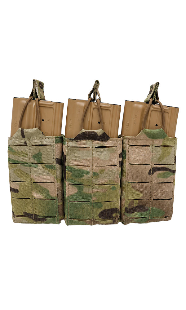 Wilde Custom Gear M7 rifle triple magazine pouch holding three coyote SIG MCX-SPEAR 20-round magazines