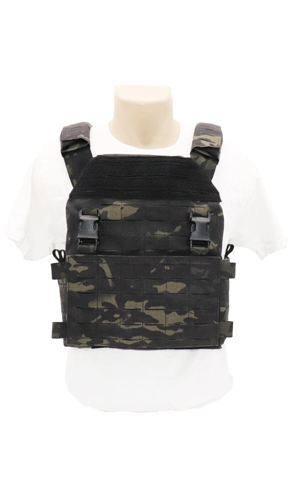 Wilde Custom Gear Modular Laser Cut Plate Carrier Multicam Black Front