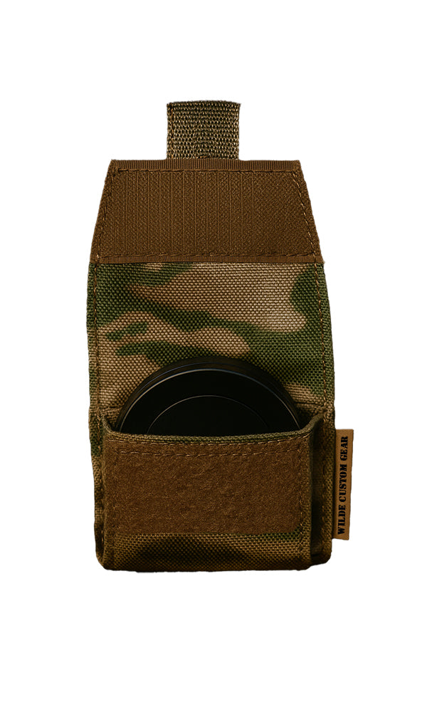Nicotine Pouch Canister MOLLE Pouch Multicam Wilde Custom Gear Front Open Nicotine Container ALP Zyn VELO