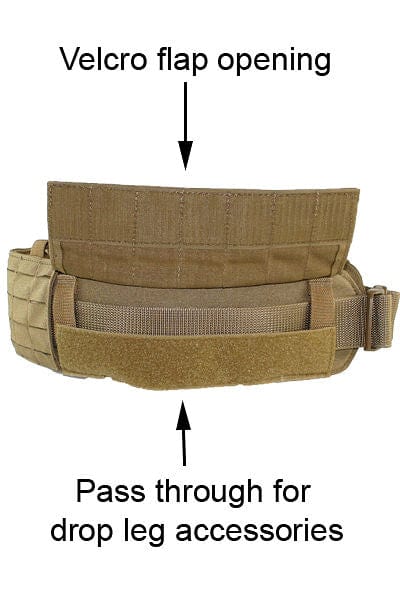 Padded Belt System MOLLE Battle Belt Squadron Side Pass Through Wilde Custom Gear