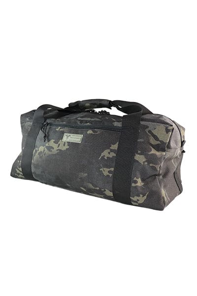 Tactical Duffle Bag - Durable 1000D Cordura, featuring a spacious design and Multicam Black camo pattern, perfect for all adventures and versatile use.