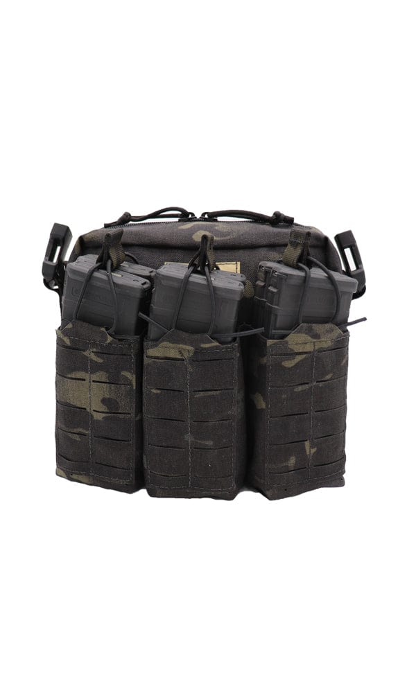 Front view of the Wilde Custom Gear Active Shooter Bag, highlighting the robust construction and capacity for rapid equipment deployment.
