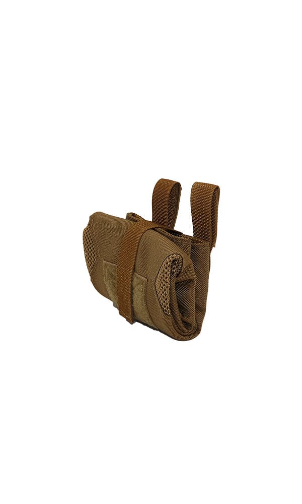 Hybrid Fabric Rifle Pistol Magazine Mesh Dump Pouch Coyote Brown Rolled Up Side Wilde Custom Gear