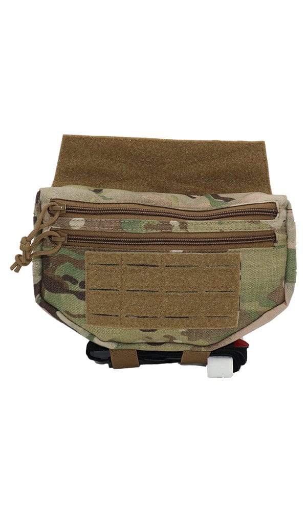 Wilde Custom Gear Hanger Downer Lower Abdominal Pouch Dangler Front Multicam