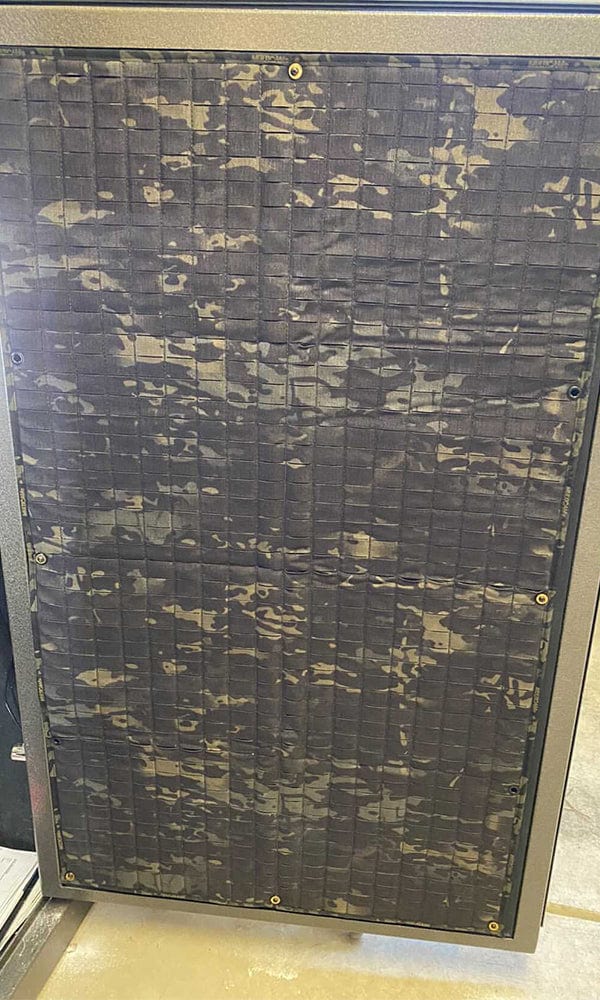 MOLLE Gun Safe Door Panel Laser Cut Mulitcam Black Blank Wilde Custom Gear