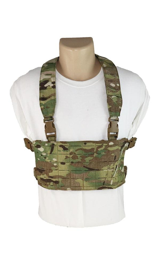 Modular Laser Cut Chest Rig Multicam Front