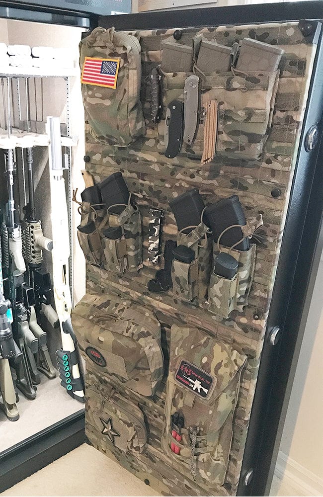 MOLLE Gun Safe Door Panel Organizer - Multicam - Wilde Custom Gear