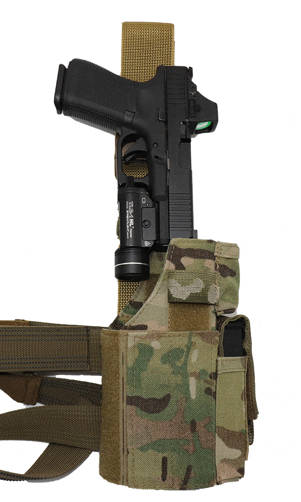 Universal Drop Leg Pistol Holster RMR Cut Out - Limited Edition Camo Pattern Holsters