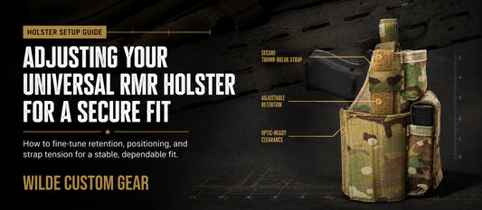Adjusting your universal RMR holster for a secure fit.