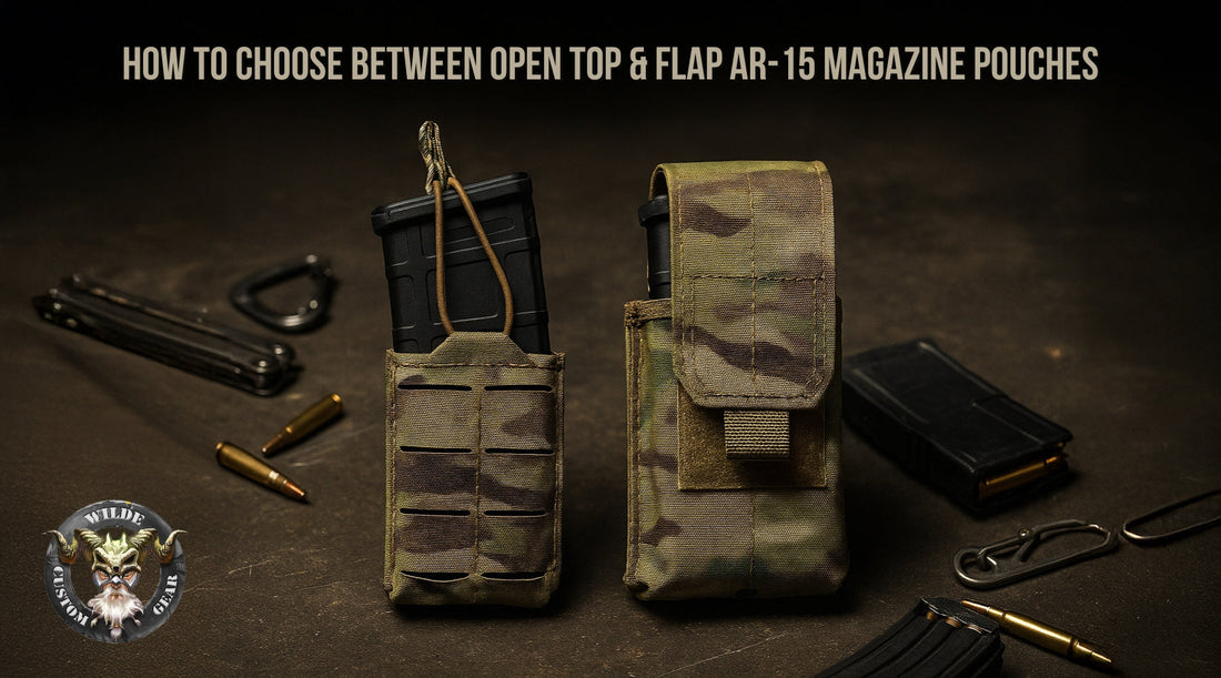 How To Choose Between Open-Top & Flap AR-15 Magazine Pouches