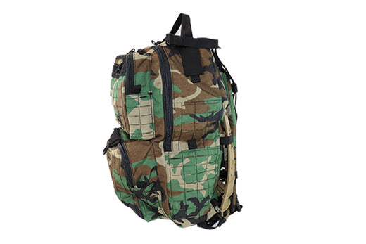 M81 Woodland Camo Rucksack Laser Cut MOLLE Downeast Pack Frame - Wilde Custom Gear