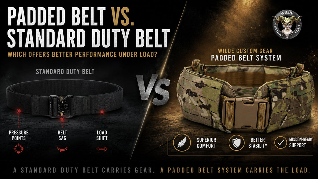 Padded Belt Vs Standard Duty Belt: Which Offers Better Performance? - Wilde Custom Gear