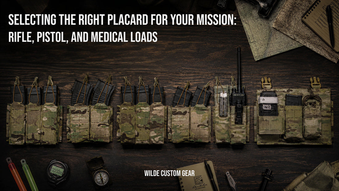 Selecting the Right Placard for Your Mission: Rifle, Pistol, and Medical Loads - Wilde Custom Gear