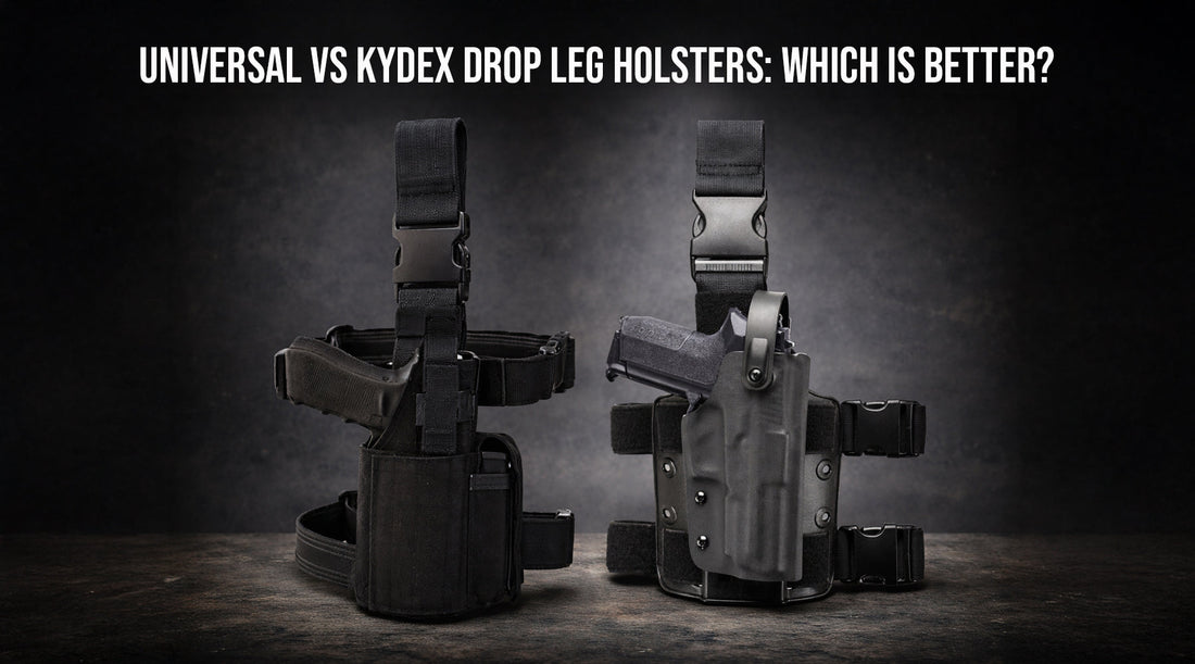 Universal vs Kydex Drop Leg Holsters: Which Is Better? - Wilde Custom Gear