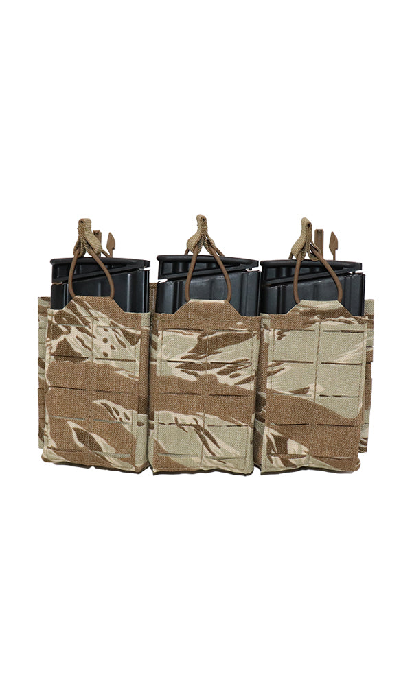 308 AR10 M1A SCAR Placard Gen 2 Desert Tiger Stripe Front with 3 308 SCAR Magazines Wilde Custom Gear