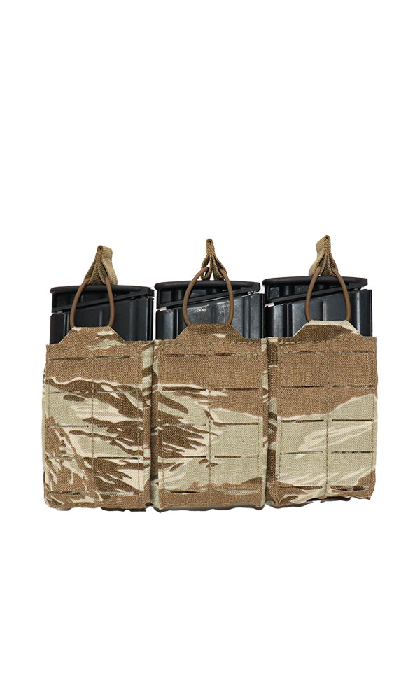 AR10 308 M1A SCAR 20 Round Magazine Pouch Three Magazine Front Desert Tiger Stripe Camo Wilde Custom Gear