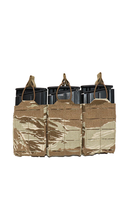 AR10 308 M1A SCAR 20 Round Magazine Pouch Three Magazine Front Desert Tiger Stripe Camo Wilde Custom Gear