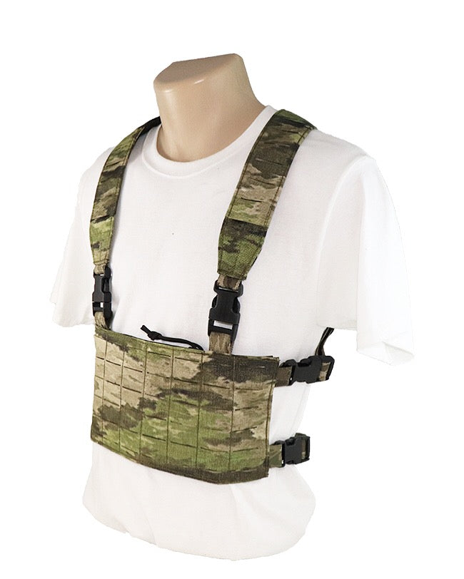 The Wilde Custom Gear Modular Chest Rig Base Platform with shoulder and waist straps side