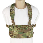 The Wilde Custom Gear Modular Chest Rig Base Platform with shoulder and waist straps front tucked