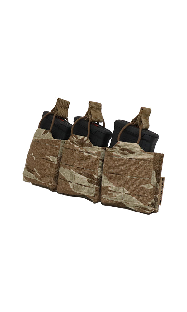 AK47 10 Round Magazine Pouch Three Magazine Angle Desert Tiger Stripe Camo Wilde Custom Gear