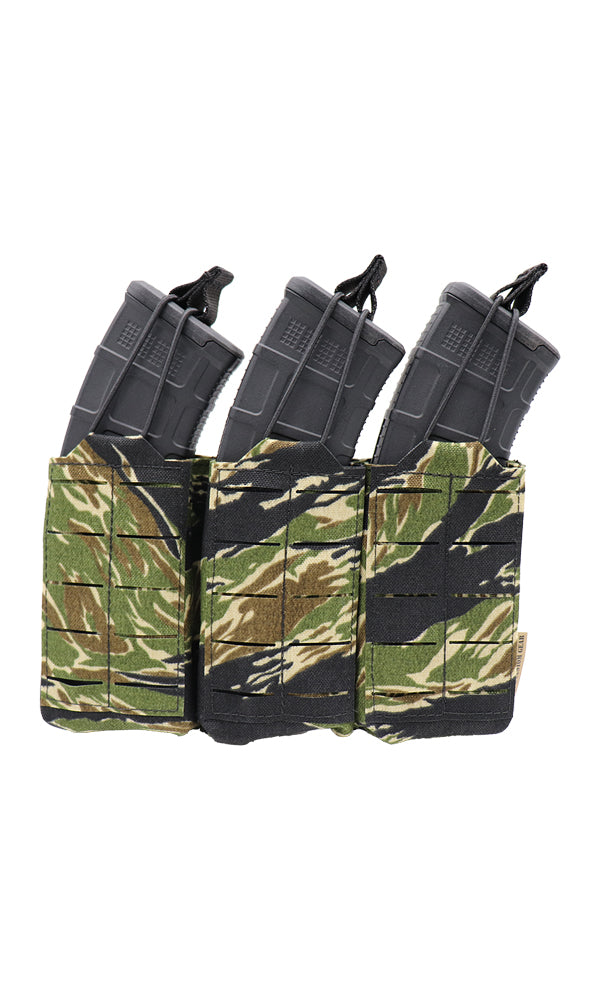 AK47 30 Round Magazine Pouch Three Magazine Front Vietnam Tiger Stripe