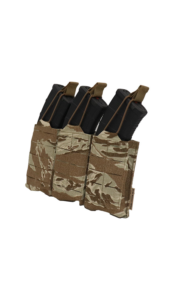 AK47 30 Round Magazine Pouch Three Magazine Angle Desert Tiger Stripe Camo Wilde Custom Gear