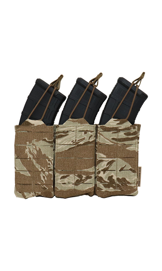 AK47 30 Round Magazine Pouch Three Magazine Front Desert Tiger Stripe Camo Wilde Custom Gear
