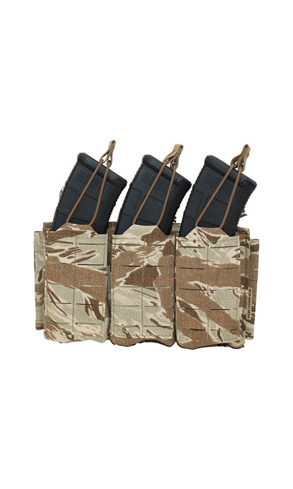 AK47 Magazine Placard Gen 2 Split Bar Tubes Desert Tiger Stripe Camo Front Wilde Custom Gear