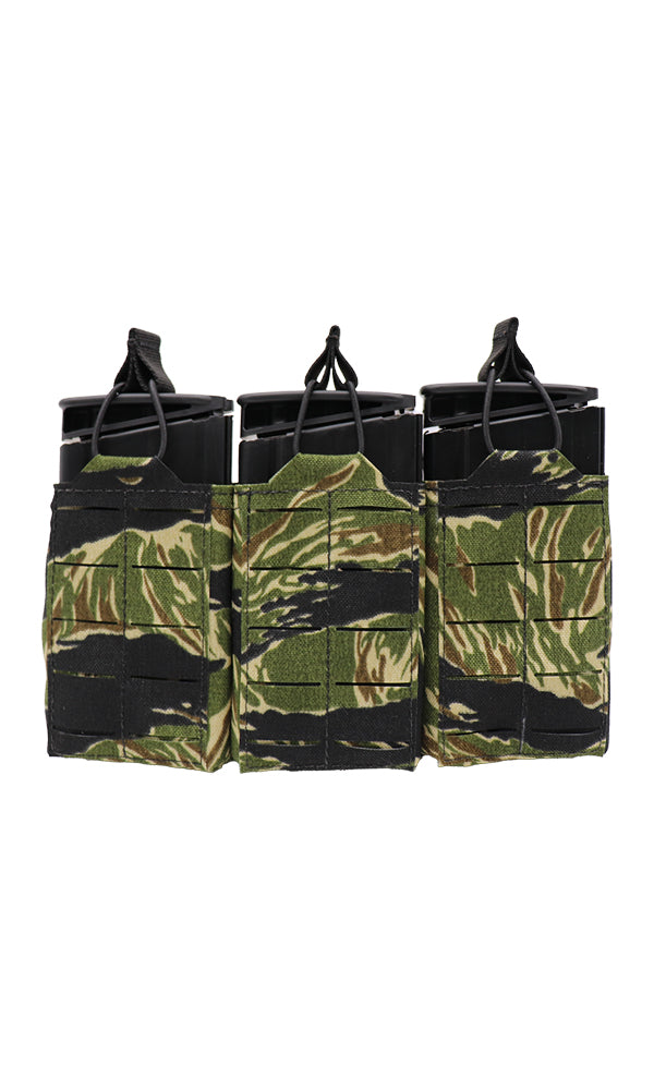 AR10 308 M1A SCAR 20 Round Magazine Pouch Three Magazine Front Vietnam Tiger Stripe