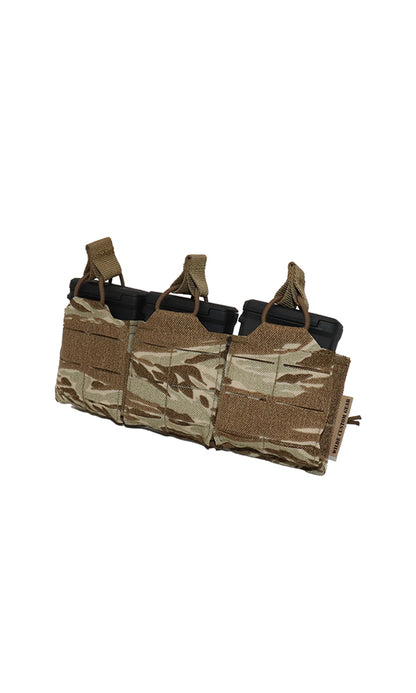 AR15 10 Round Magazine Pouch Three Magazine Angle Desert Tiger Stripe Camo Wilde Custom Gear