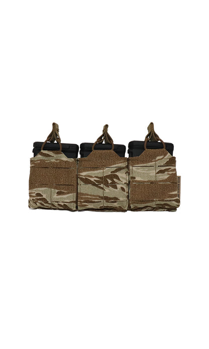 AR15 10 Round Magazine Pouch Three Magazine Front Desert Tiger Stripe Camo Wilde Custom Gear