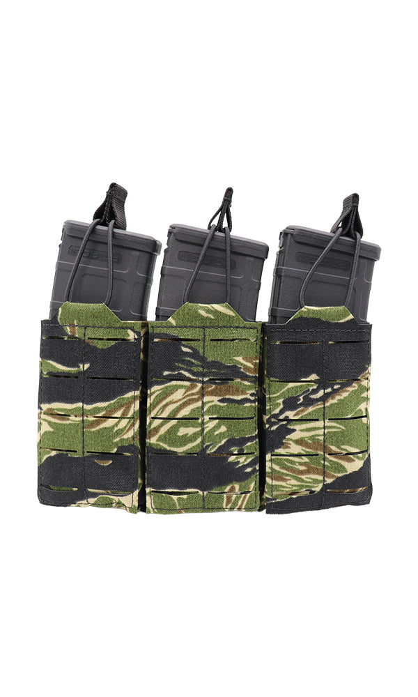 AR15 AR-15 30 Round Magazine Pouch Three Magazine Front Vietnam Tiger Stripe