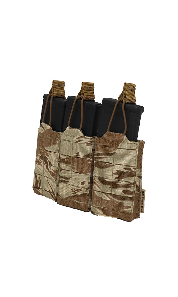 AR15 AR-15 30 Round Magazine Pouch Three Magazine Angle Desert Tiger Stripe Camo