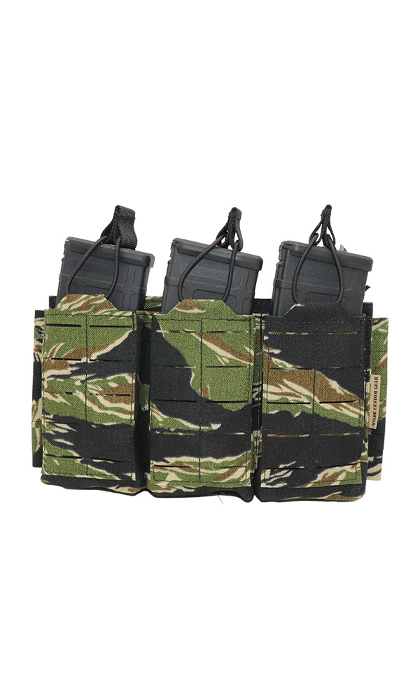 AR15 Magazine Placard Gen 2 Split Bar Tubes Vietnam Tiger Stripe Front Wilde Custom Gear