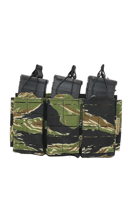 AR15 Magazine Placard Gen 2 Split Bar Tubes Vietnam Tiger Stripe Front Wilde Custom Gear