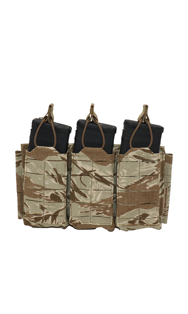 AR15 Magazine Placard Gen 2 Split Bar Tubes Desert Tiger Stripe Front Wilde Custom Gear