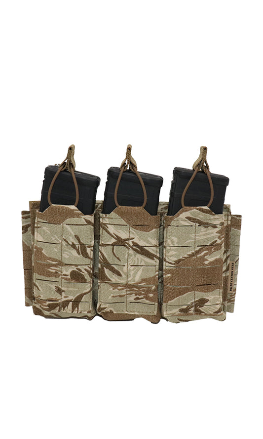 AR15 Magazine Placard Gen 2 Split Bar Tubes Desert Tiger Stripe Front Wilde Custom Gear