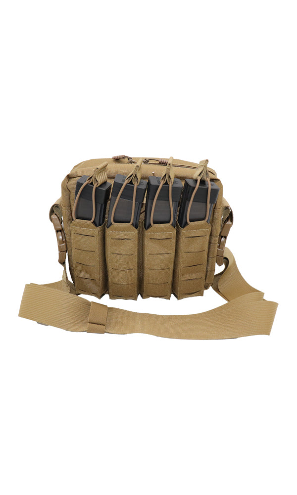 Active Shooter Bag CZ Scorpion SIG MPX SMG 4 Magazine Front Coyote Brown Wilde Custom Gear